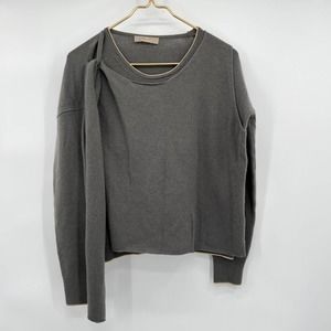 Cruciani Wool Cashmere Blend Sweater Olive Green Size 6